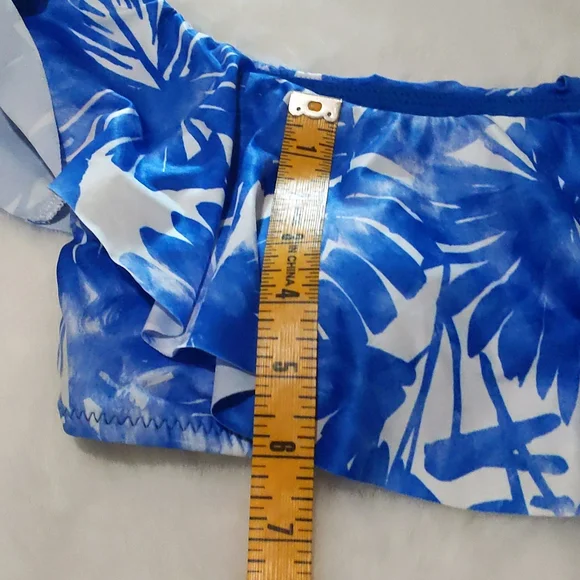 TRINA TURK Basque Off The Shoulder Ruffle Bikini Top ~ NEW - Picture 9 of 10